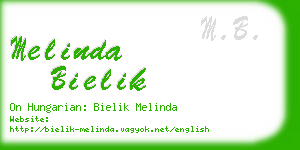 melinda bielik business card